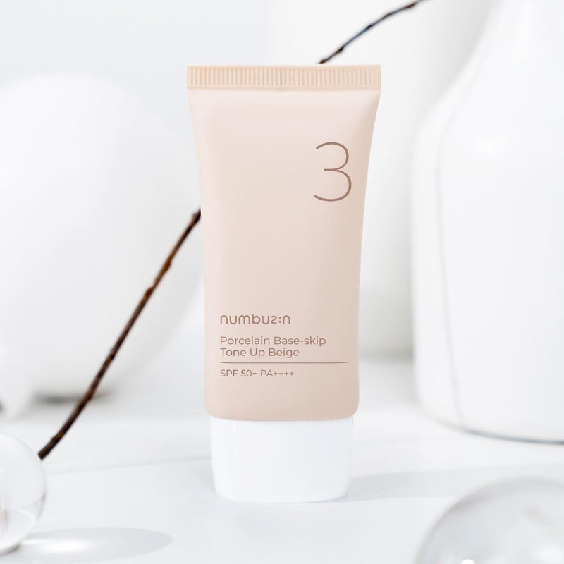 No.3 Porcelain Base-skip Tone Up Beige SPF50+