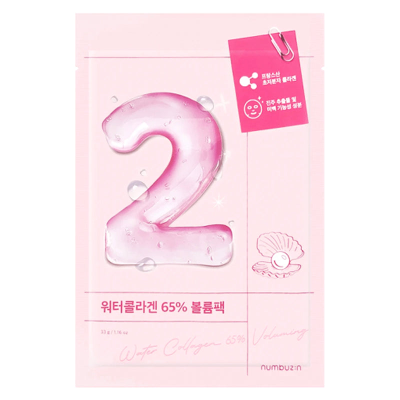 Numbuzin No.2 Water Collagen 65% Voluming Sheet Mask