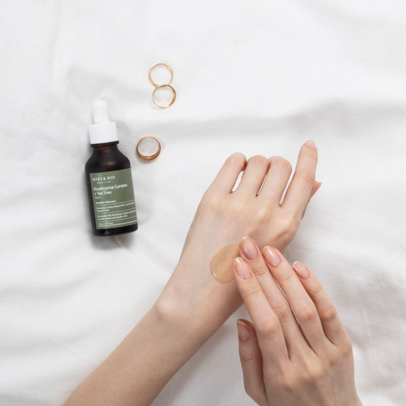 Korean skincare routine showing step by step layering for hydrated and balanced skin
