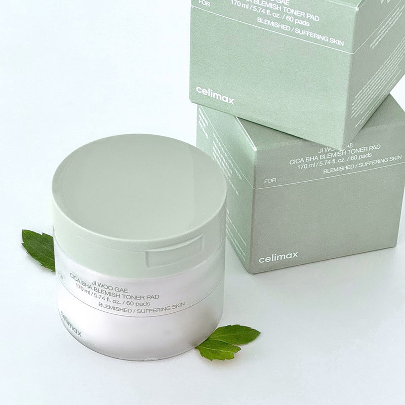 Celimax Ji Woo Gae Cica BHA Blemish Toner Pad