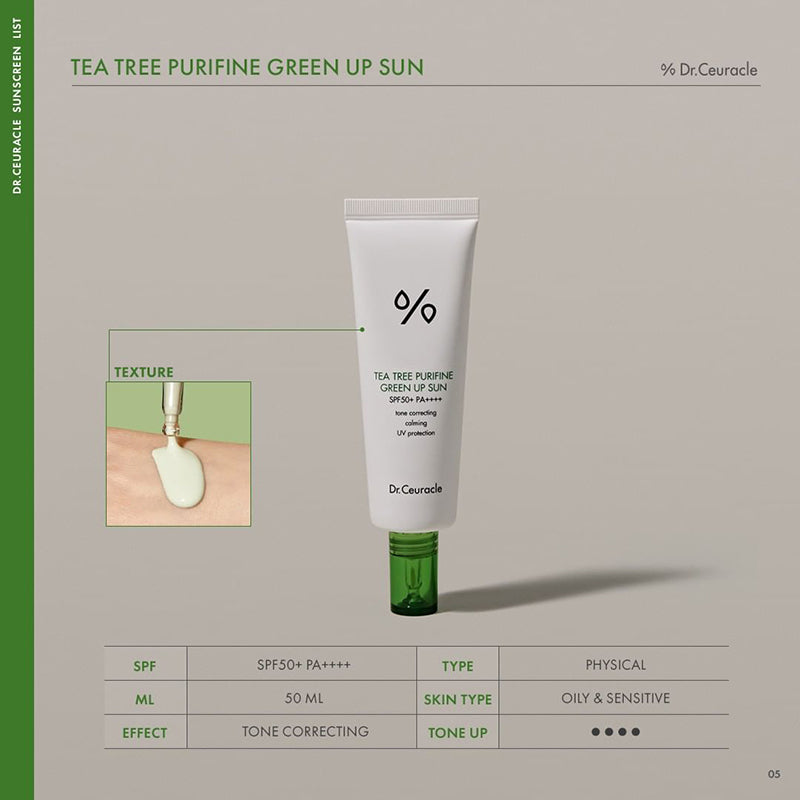 Dr.Ceuracle Tea Tree Purifine Green Up Sun