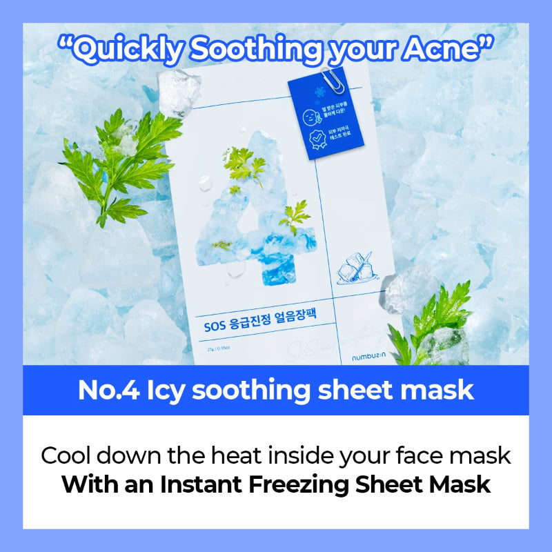 Numbuzin No.4 Icy Soothing Sheet Mask