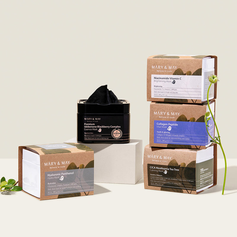 MARY & MAY Premium Idebenone Blackberry Complex Essence Mask