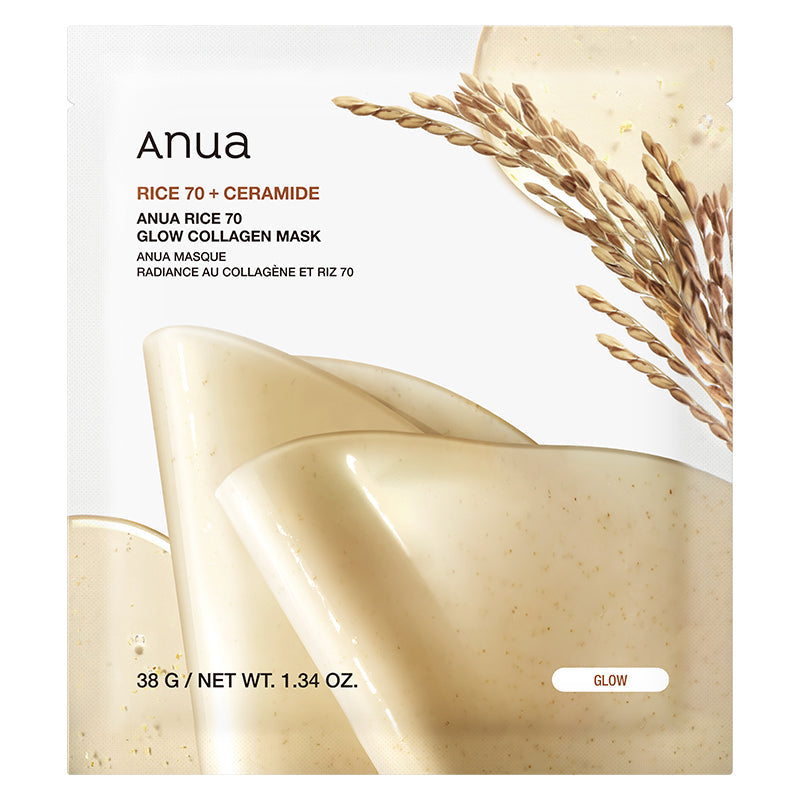Anua Rice 70 Glow Collagen Mask