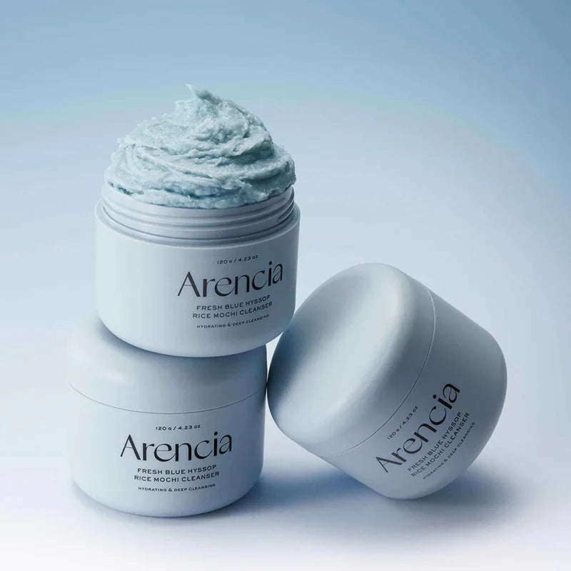 Arencia Fresh Blue Hyssop Rice Mochi Cleanser