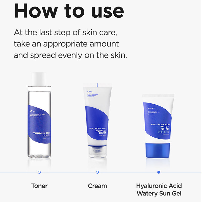 ISNTREE Hyaluronic Acid Watery Sun Gel SPF50+ PA++++