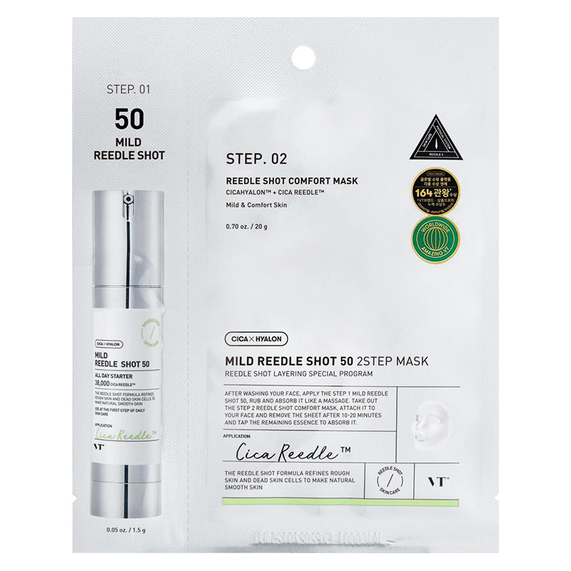 VT Cosmetics Mild Reedle Shot 50 2-Step Mask