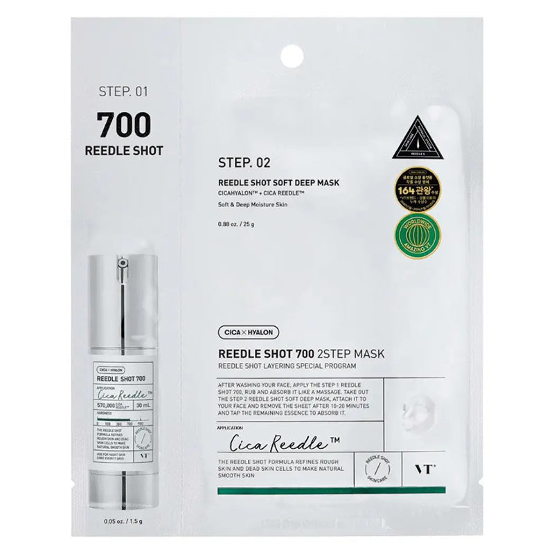 VT Cosmetics Mild Reedle Shot 700 2-Step Mask