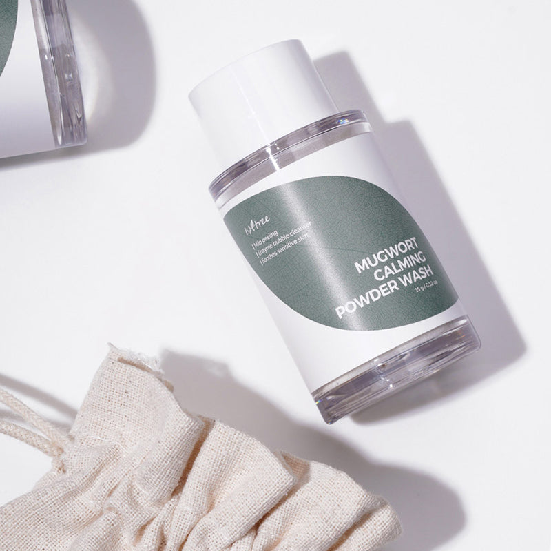 Isntree Mugwort Calming Powder Wash