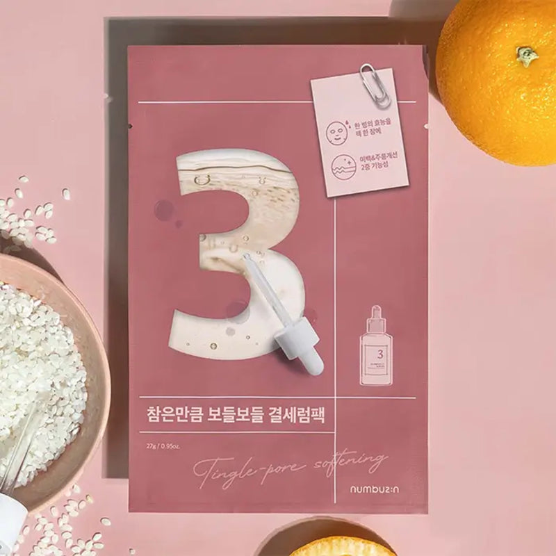 Numbuzin No.3 Tingle-Pore Softening Sheet Mask
