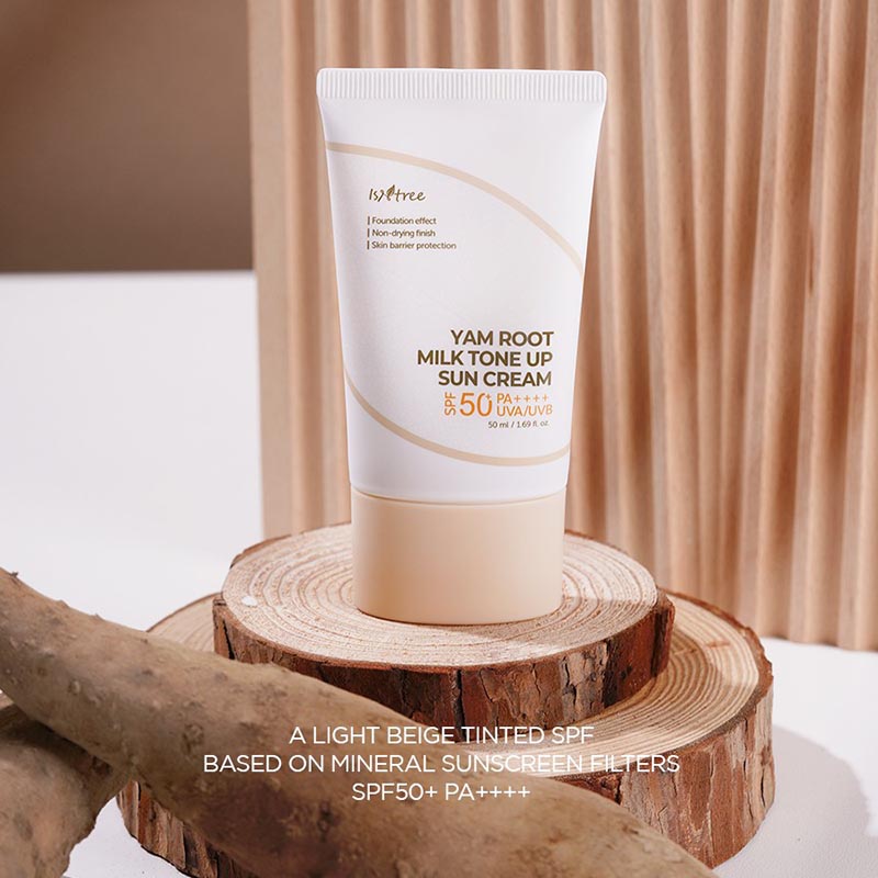 ISNTREE Yam Root Milk Tone Up Sun Cream SPF50+ PA++++